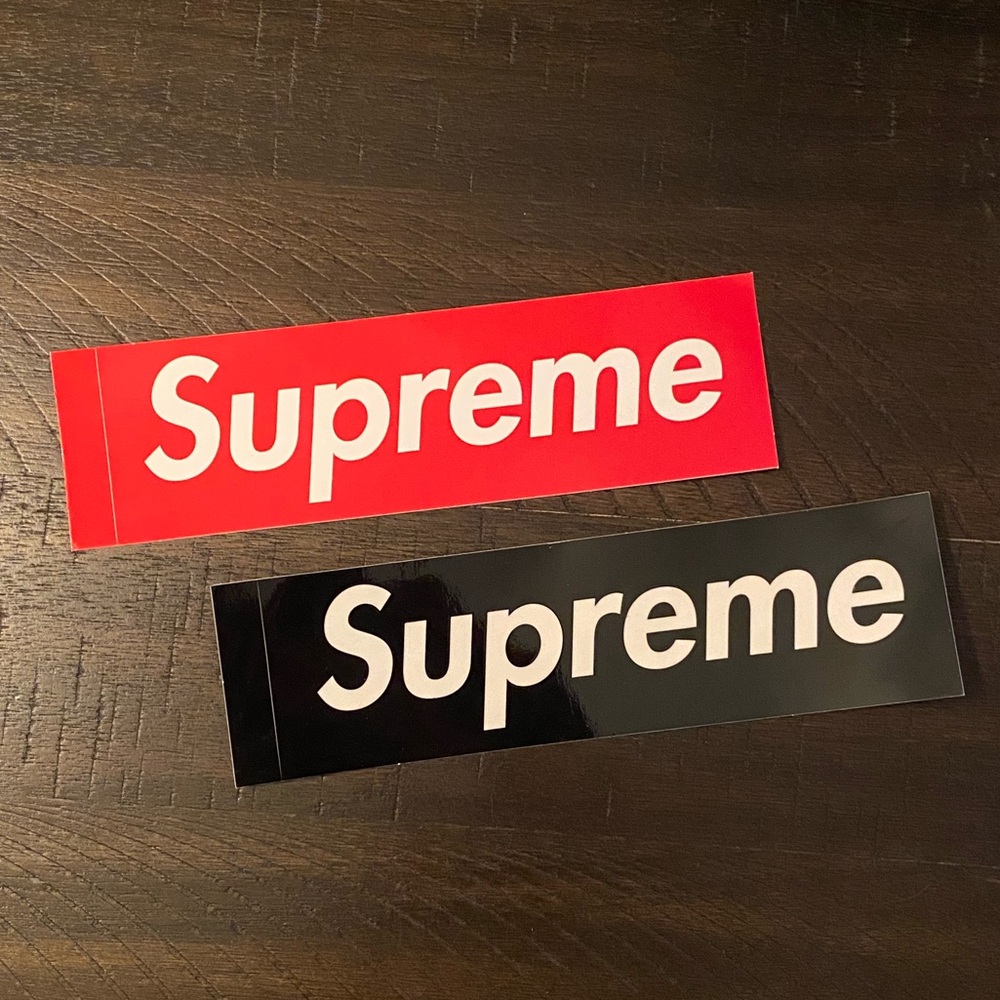 2 Supreme stickers